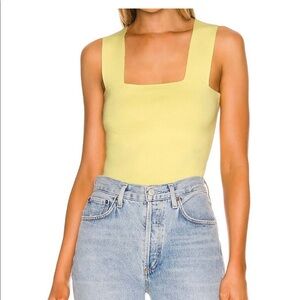 525 America Wide Strap Square Neck Tank Top